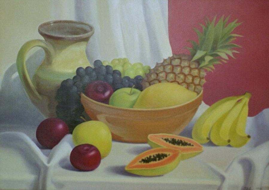 Aurinkoiset hedelmät (50 x 70)